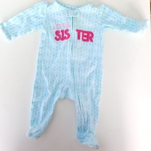 Carter's 0 to 3 months blue footed PJ